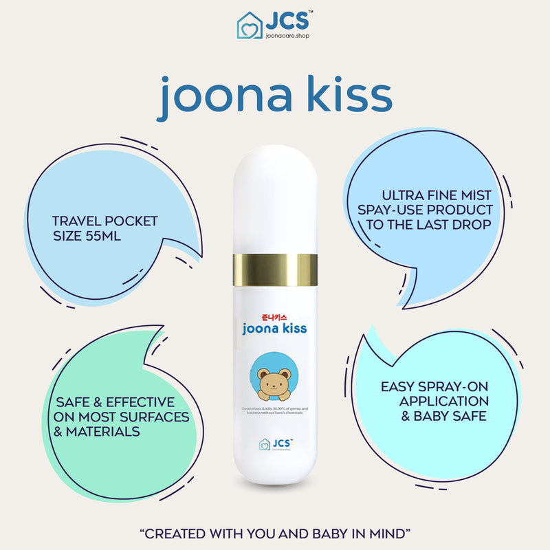Joona Kiss Spray - COMBO 2 for baby wash hand wash handwash toys furnitures utensils pacifiers baby carriers bed body wash hand soap